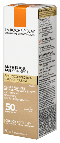 La roche-posay anthelios cc крем солнцезащитный антивозрастной для лица spf50/ppd19 50 мл