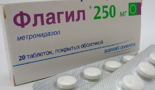 Флагил 250 мг 20 шт. таблетки, покрытые пленочной оболочкой