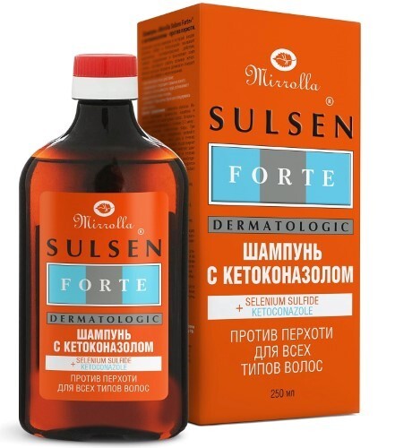 Sulsen форте сульсеновый шампунь с кетоконазолом против перхоти 250 мл
