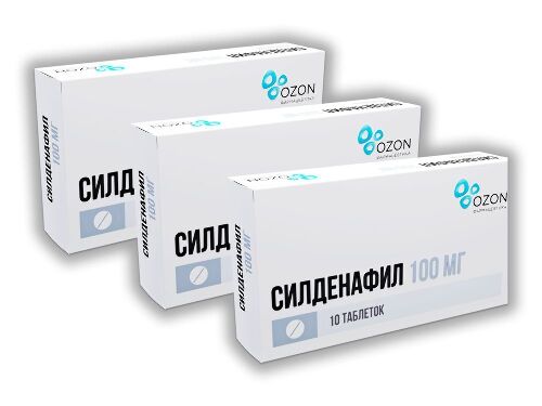Набор из 3-х упаковок Силденафил таб. 100мг №10 со скидкой!