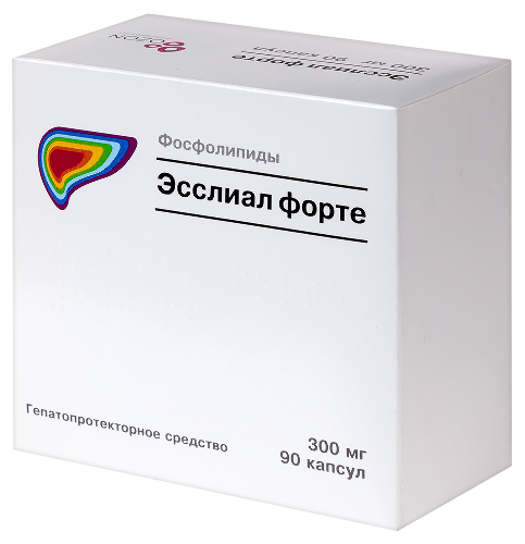 Эсслиал форте 300 мг 90 шт. капсулы