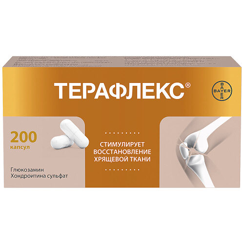 Купить Терафлекс 500 мг + 400 мг 200 шт. капсулы цена