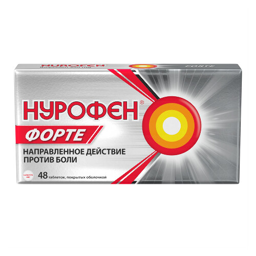 Нурофен форте 400 мг 48 шт. таблетки, покрытые оболочкой