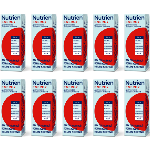 Набор из 10 уп  НУТРИЭН ЭНЕРГИЯ С НЕЙТРАЛЬНЫМ ВКУСОМ 200МЛ по спец.цене на неделю