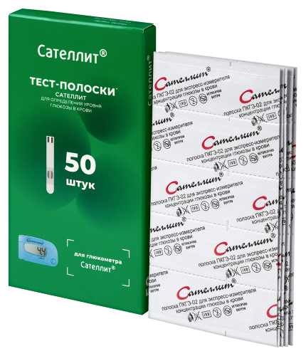Тест-полоски Сателлит 50 шт.