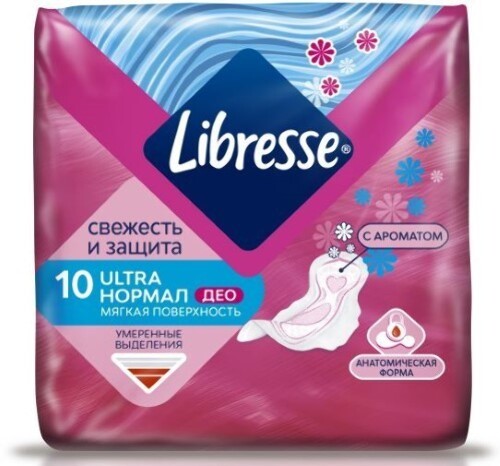 Купить Libresse ultra нормал део мягкая поверхность прокладки 10 шт. цена