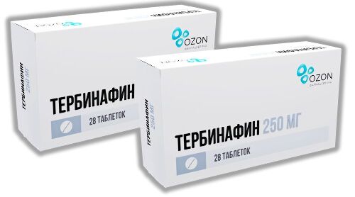 Набор из 2х упаковок Тербинафин таб. 250мг №28 со скидкой!