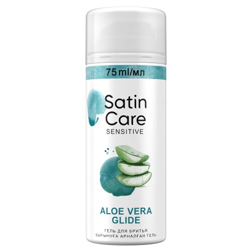 Гель для бритья satin care sensitive aloe vera glide 75 мл