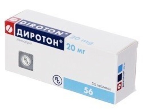 Купить Диротон 20 мг 56 шт. таблетки цена