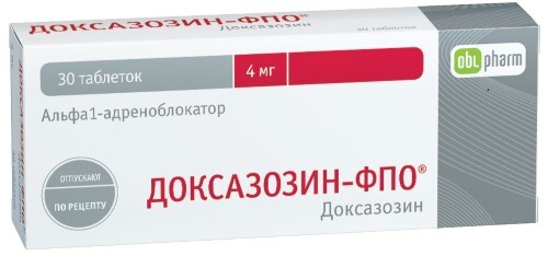 Купить Доксазозин-фпо 4 мг 30 шт. таблетки цена