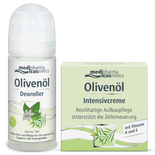 Купить Medipharma cosmetics olivenol дезодорант роликовый зеленый чай 50 мл цена