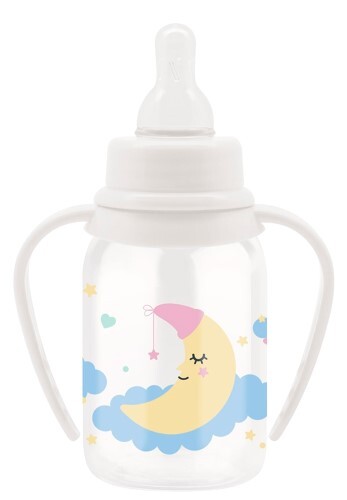 Lubby бутылочка с ручками силиконовая соска just lubby 0+ 125 мл/15201
