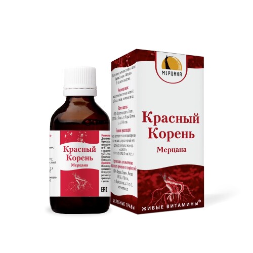 Купить КРАСНЫЙ КОРЕНЬ МЕРЦАНА 50МЛ КАПЛИ ФЛАК/КАП цена