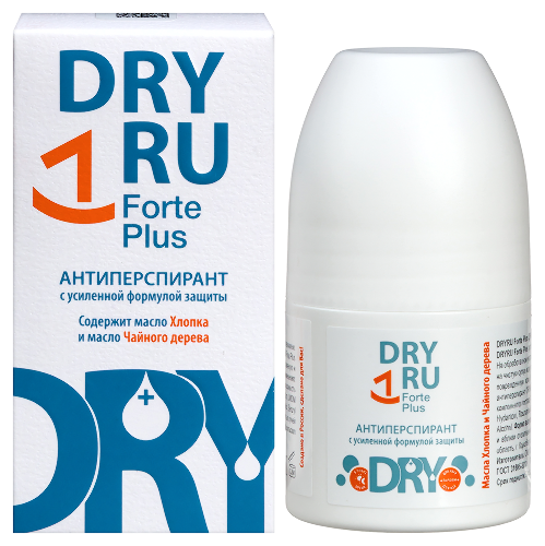 Dry ru forte plus антиперспирант с усиленной формулой защиты 50 мл