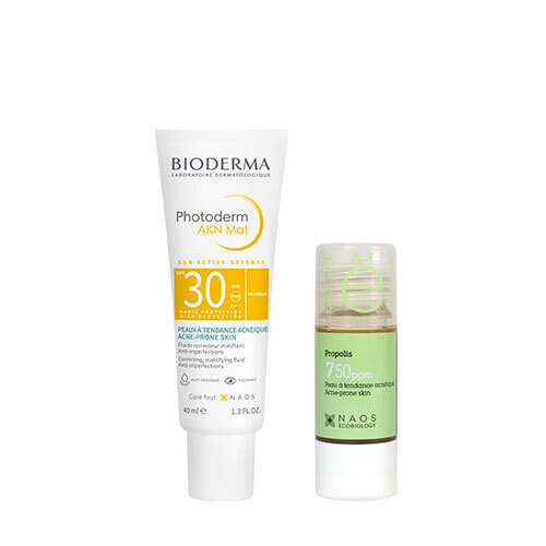 Набор Bioderma Photoderm Солнцезащитная матирующая Эмульсия AKN SPF 30 40 мл + Etat Pur Сыворотка с прополисом 15 мл