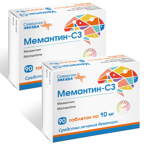 Набор Мемантин-СЗ таб. 10 мг № 90 - 2 уп. по специальной цене