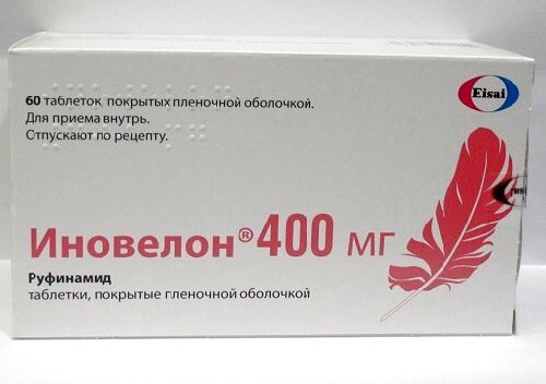 Иновелон 400 мг 60 шт. таблетки, покрытые пленочной оболочкой