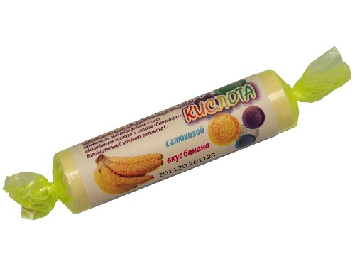 Купить Аскорбиновая кислота с глюкозой гленвитол со вкусом банана 10 шт. жевательные таблетки массой 3 гр г цена