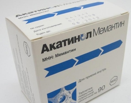 Акатинол мемантин 10 мг 90 шт. таблетки, покрытые пленочной оболочкой