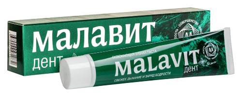 Малавит-дент зубная паста мята 75 гр