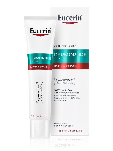 Eucerin dermopure hydra repair крем увлажняющий успокаивающий для проблемной кожи 40 мл