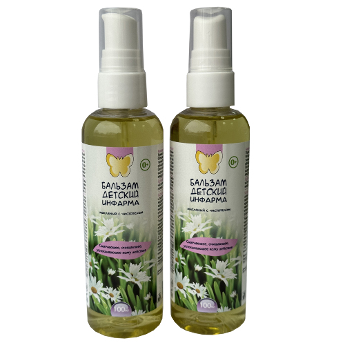 Детский набор «Инфарма»: бальзам детский с чистотелом - 2 уп. со скидкой 10%