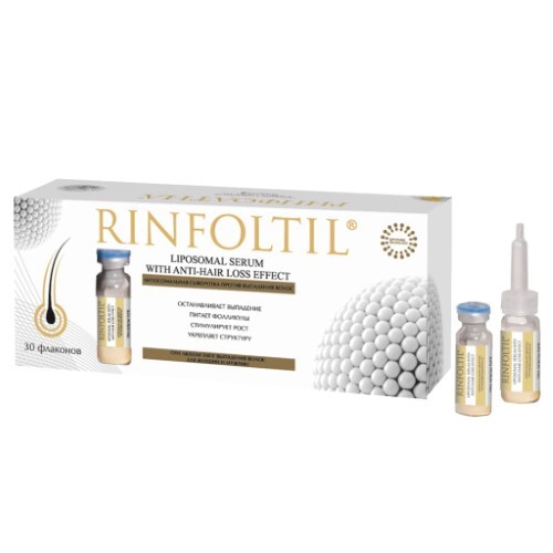 Купить Rinfoltil сыворотка липосомная п/выпадения волос при любом типе выпадения волос для мужчин и женщин 30 шт. цена