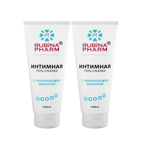 Набор 1+1 со скидкой: Rubinapharm гель-смазка интимная с гиалуроновой кислотой