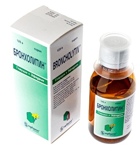 Бронхолитин сироп 125 мл флакон