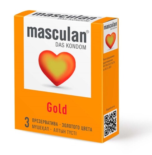 Презервативы masculan gold 3 шт.