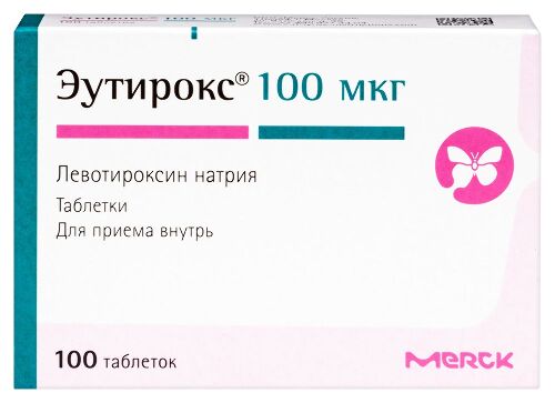 Эутирокс 100 мкг 100 шт. таблетки