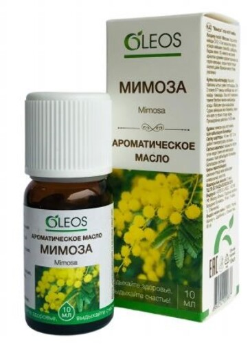 Купить Oleos масло ароматическое мимоза 10 мл цена