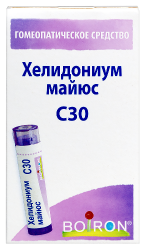 Купить Хелидониум майюс с30 гомеопатический монокомпонентный препарат растительного происхождения 4 гр гранулы гомеопатические цена
