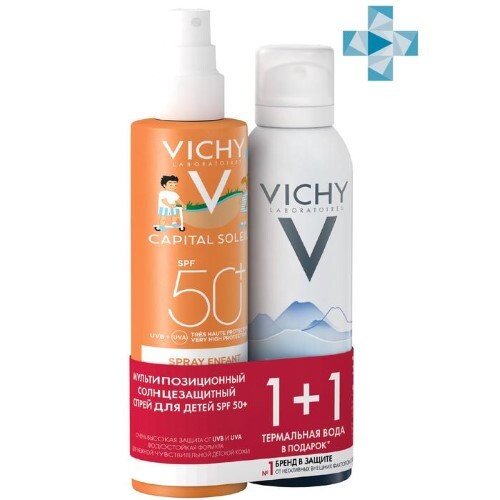 Купить Vichy набор/capital ideal soleil спрей мультипозиционный для кожи детей spf50+ 200 мл+термальная вода 150 мл/ цена