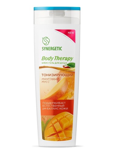 Купить Synergetic body therapy крем-гель для душа манговый мусс 380 мл цена