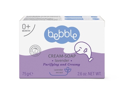 Bebble cream-soap крем-мыло твердое с экстрактом лаванды 75 гр