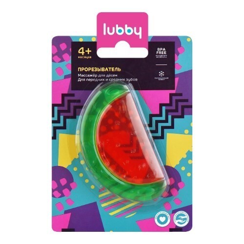 Lubby прорезыватель арбуз 4+/4552