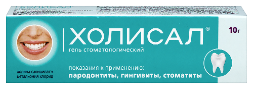 Холисал гель стоматологический 10 гр