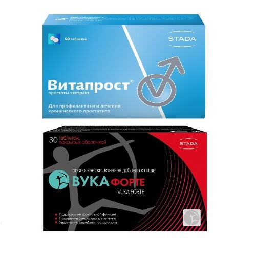 Набор для мужского здоровья ВИТАПРОСТ ТАБЛ №60 + Вука Форте таб. №30 по специальной цене