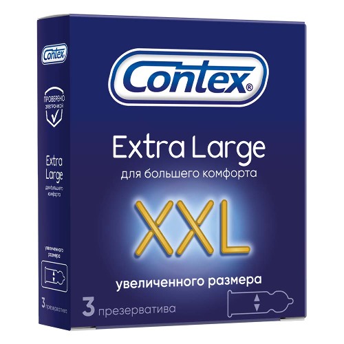 Купить Contex презервативы XXL Extra Larg, увеличенного размера, 3 шт. цена