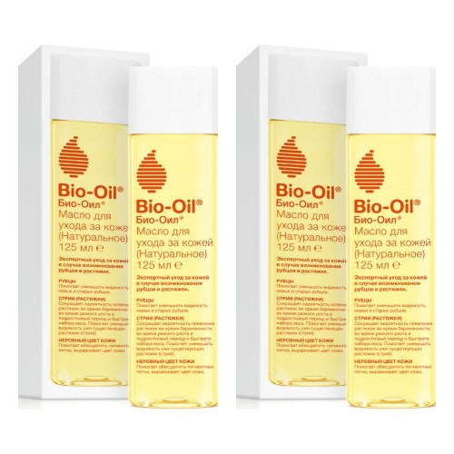 Набор Bio-Oil Масло Косметическое для ухода за кожей натуральное 125Мл, 2 шт