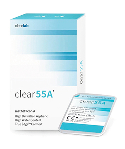 CLEAR55A МЯГКИЕ КОНТАКТНЫЕ ЛИНЗЫ ПЛАНОВОЙ ЗАМЕНЫ