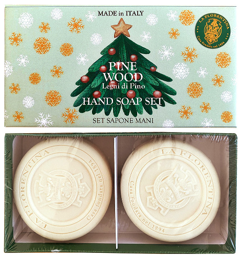 La florentina набор мыло туалетное твердое хвойная сказка 115 гр 2 шт.