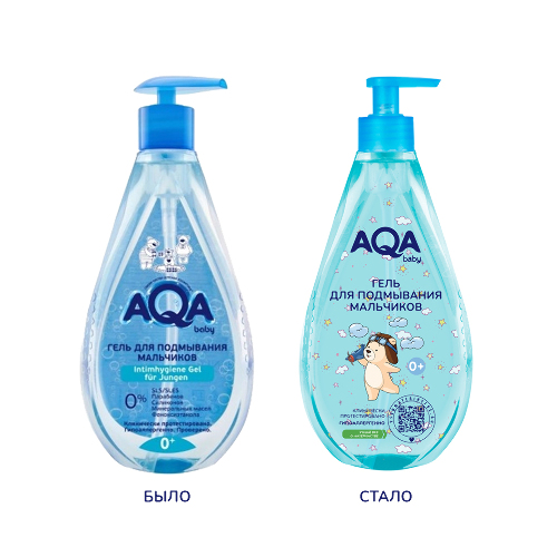 Aqa baby гель для подмывания мальчиков 400 мл