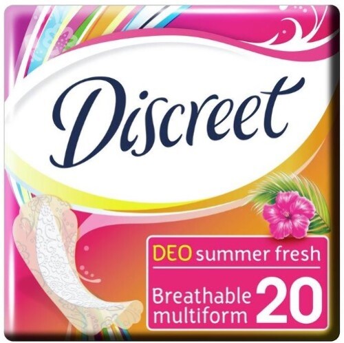 Купить Discreet deo multiform летняя свежесть ежедневные гигиенические прокладки 20 шт. цена