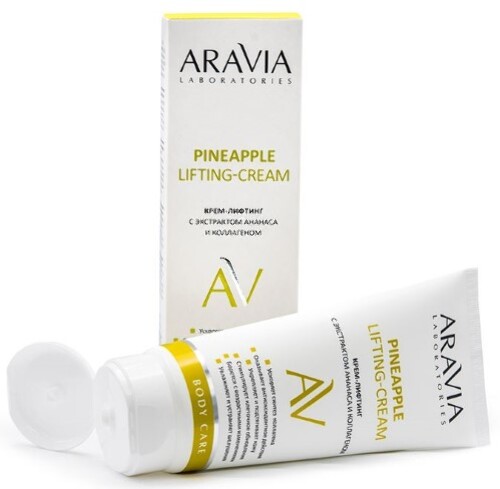 Aravia laboratories крем-лифтинг с экстрактом ананаса и коллагеном pineapple lifting-cream 200 мл