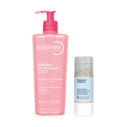 Набор BIODERMA SENSIBIO ОЧИЩАЮЩИЙ ГЕЛЬ 500МЛ + ETAT PUR СЫВОРОТКА С ВИТАМИНОМ Е 3,93% 15МЛ