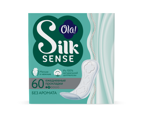 Ola silk sense прокладки ежедневные daily без аромата 60 шт.