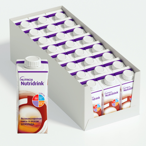 Набор белковое питание 24 уп Нутридринк шоколада 200 мл со скидкой 25%