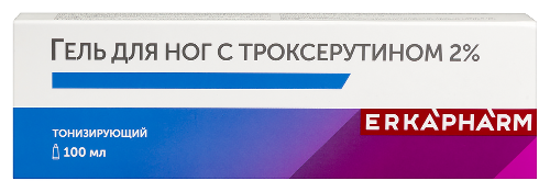 Гель для ног с троксерутином тонизирующий 100 мл